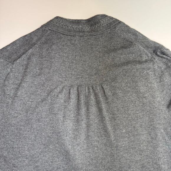 Talbots Women’s Gray Open Front Cardigan Sweater Ribbed size XL Minimalist Cozy - Picture 4 of 8